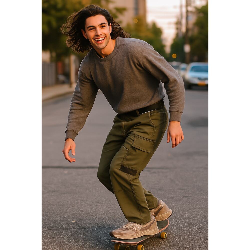 VTG Y2K Abercrombie Cargo Pants - 28x30 Olive Paratrooper 10-Pocket Utility Rare